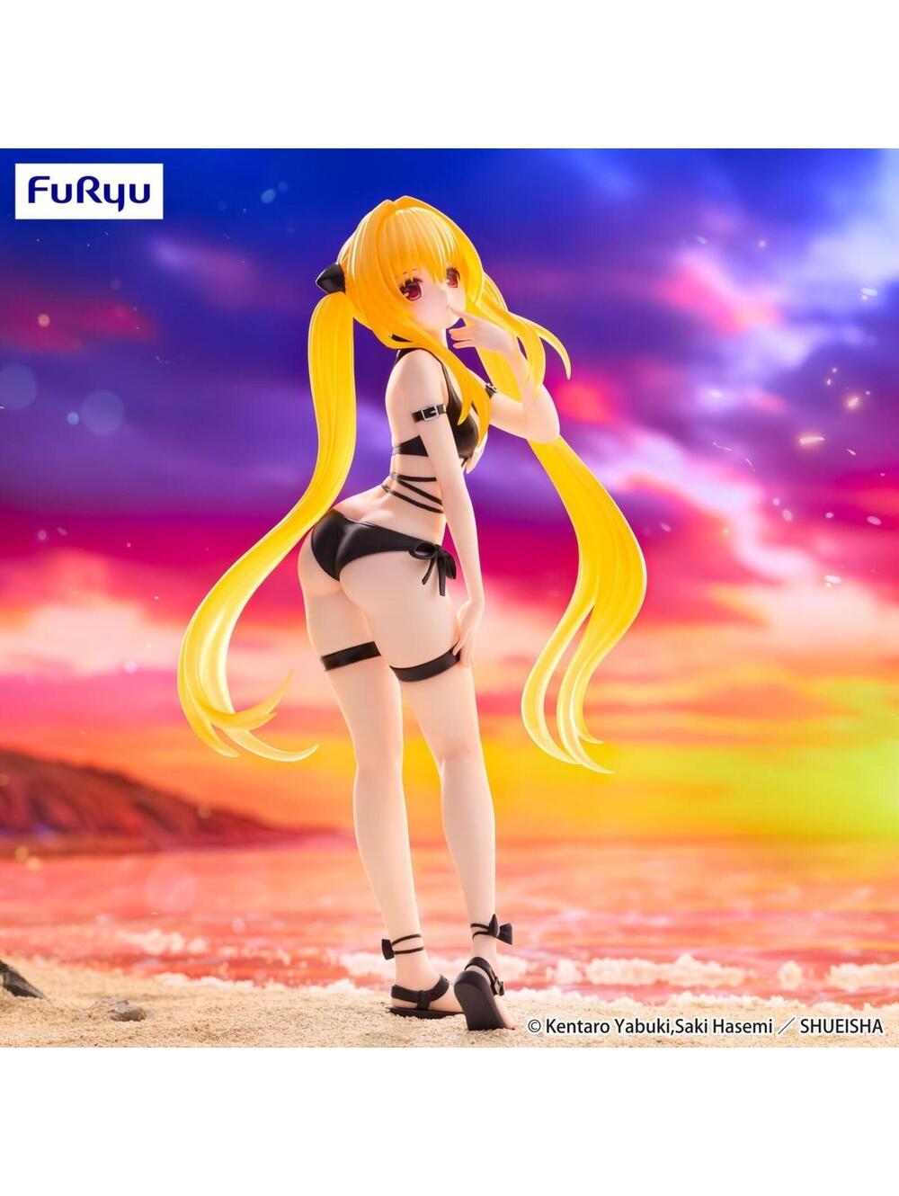 FuRyu To Love-Ru Darkness Golden Darkness Swimsuit Figure New Black 1/7 Scale